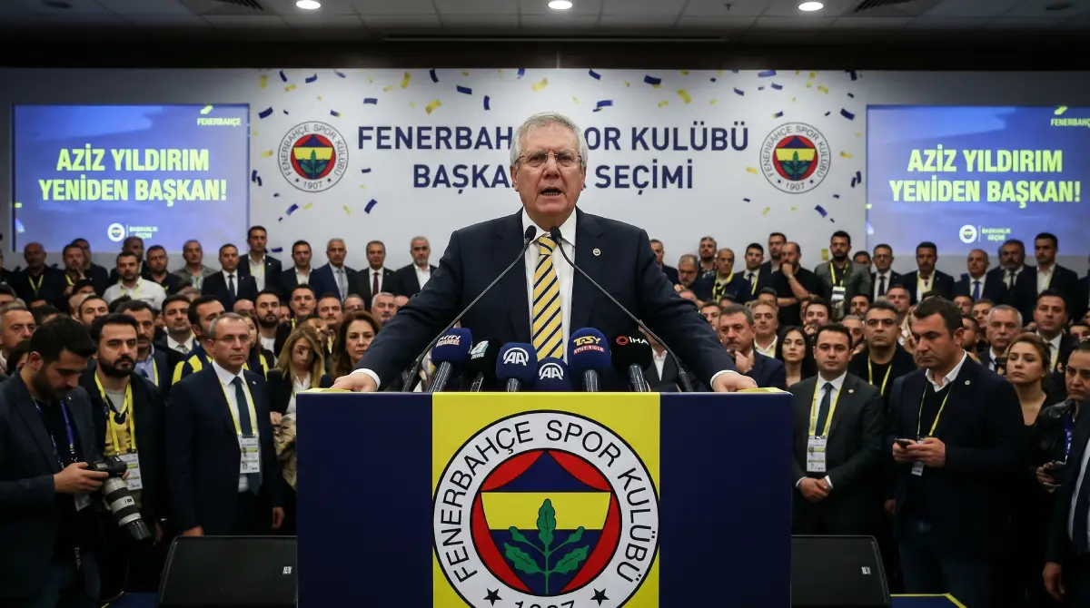 Aziz Yıldırım rekor oyla Fenerbahçe başkanı seçildi